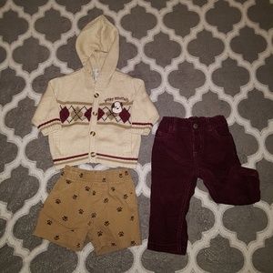 Carter's 9m infant pants/shorts Puppy 3-6m sweater